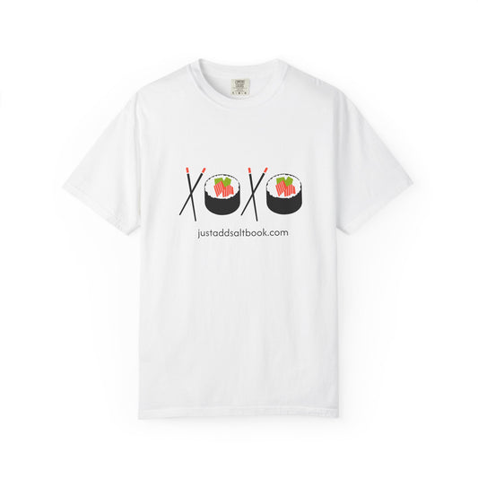 Love Sushi XOXO T-shirt | Chopsticks Sushi Roll Graphic Tee