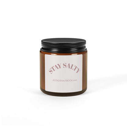 Stay Salty Scented Soy Candle (Multi-Size, Amber Jar)