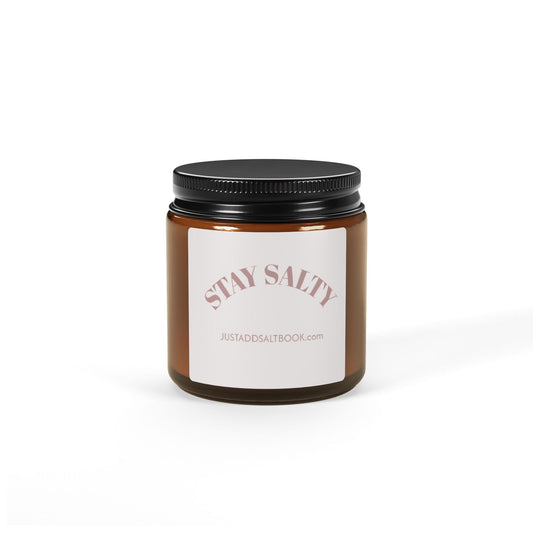 Stay Salty Scented Soy Candle (Multi-Size, Amber Jar)