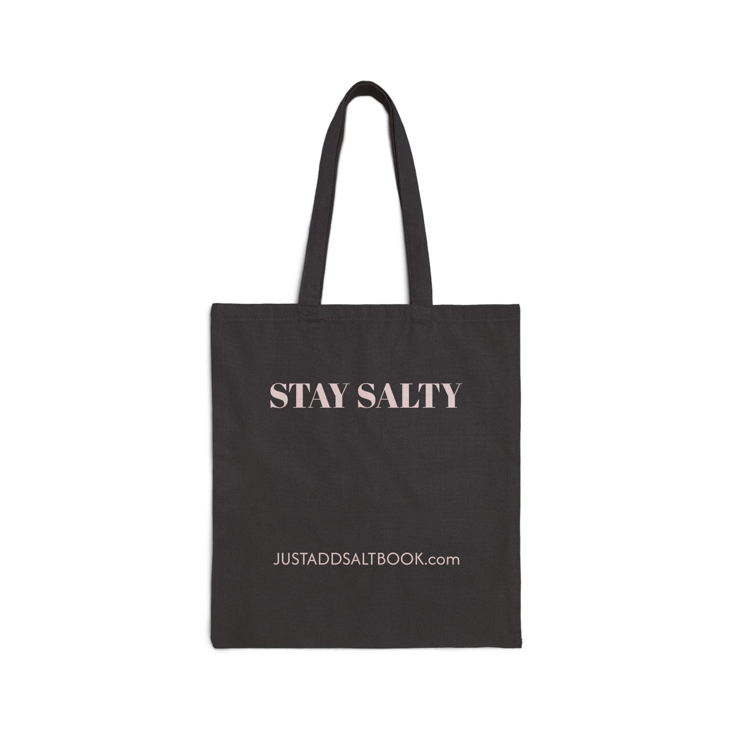 Stay Salty tote bag | canvas beach tote, minimalist text design
