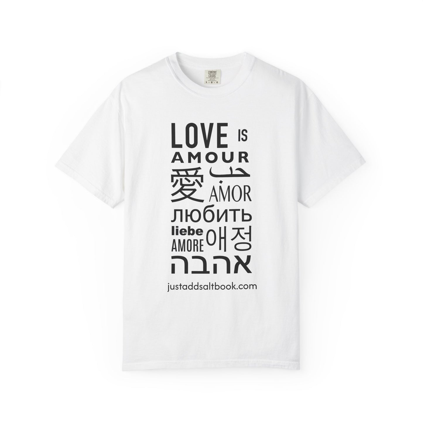 Love in Multi-lingual T-Shirt | 'Love' Typography Tee