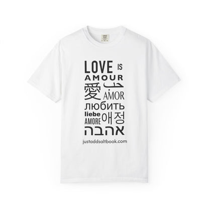 Love in Multi-lingual T-Shirt | 'Love' Typography Tee