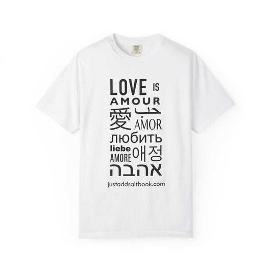 Love in Multi-lingual T-Shirt | 'Love' Typography Tee