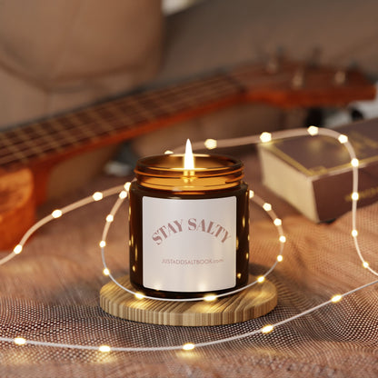 Stay Salty Scented Soy Candle (Multi-Size, Amber Jar)
