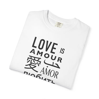 Love in Multi-lingual T-Shirt | 'Love' Typography Tee