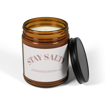 Stay Salty Scented Soy Candle (Multi-Size, Amber Jar)